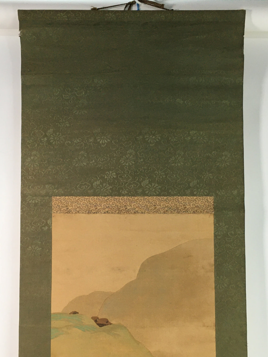 Japanese Hanging Scroll Vtg Kakejiku Kakemono Countryside Scenery SC757