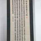 Japanese Hanging Scroll Vtg Kakejiku Kakemono Hnnyashinkyo Buddihist Sutra SC667