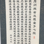 Japanese Hanging Scroll Vtg Kakejiku Kakemono Hnnyashinkyo Buddihist Sutra SC667