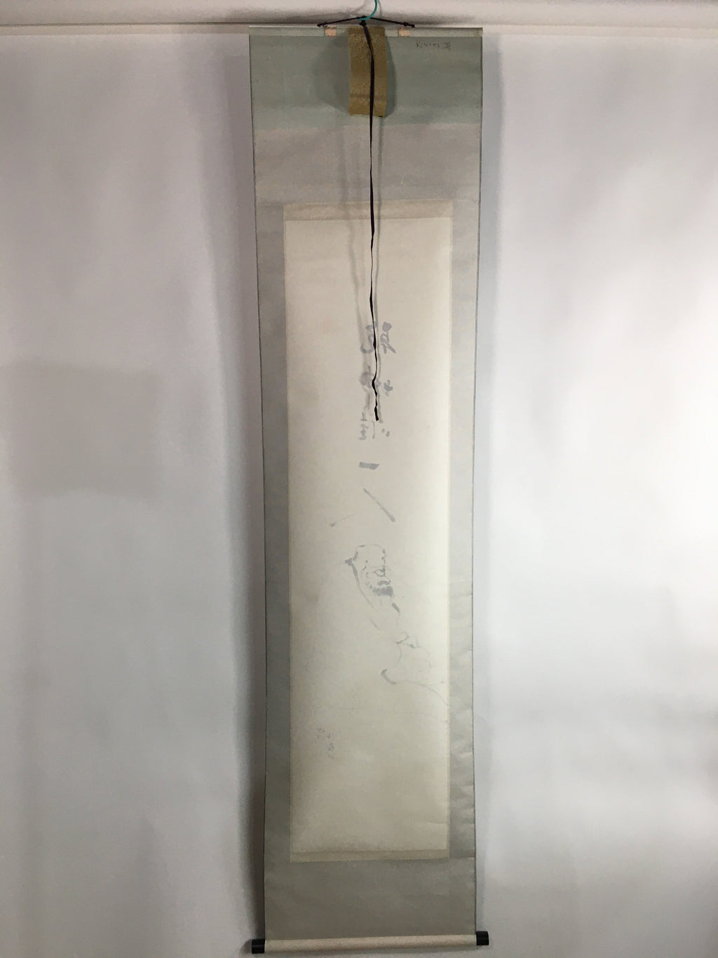 Japanese Hanging Scroll Vtg Kakejiku Kakemono Ink Painting Daruma SC619