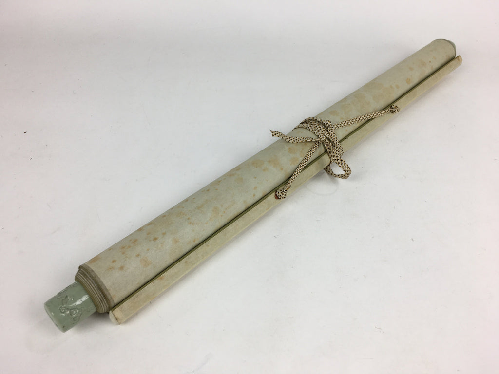 Japanese Hanging Scroll Vtg Kakejiku Kakemono Ink Painting Dragon Scale SC620