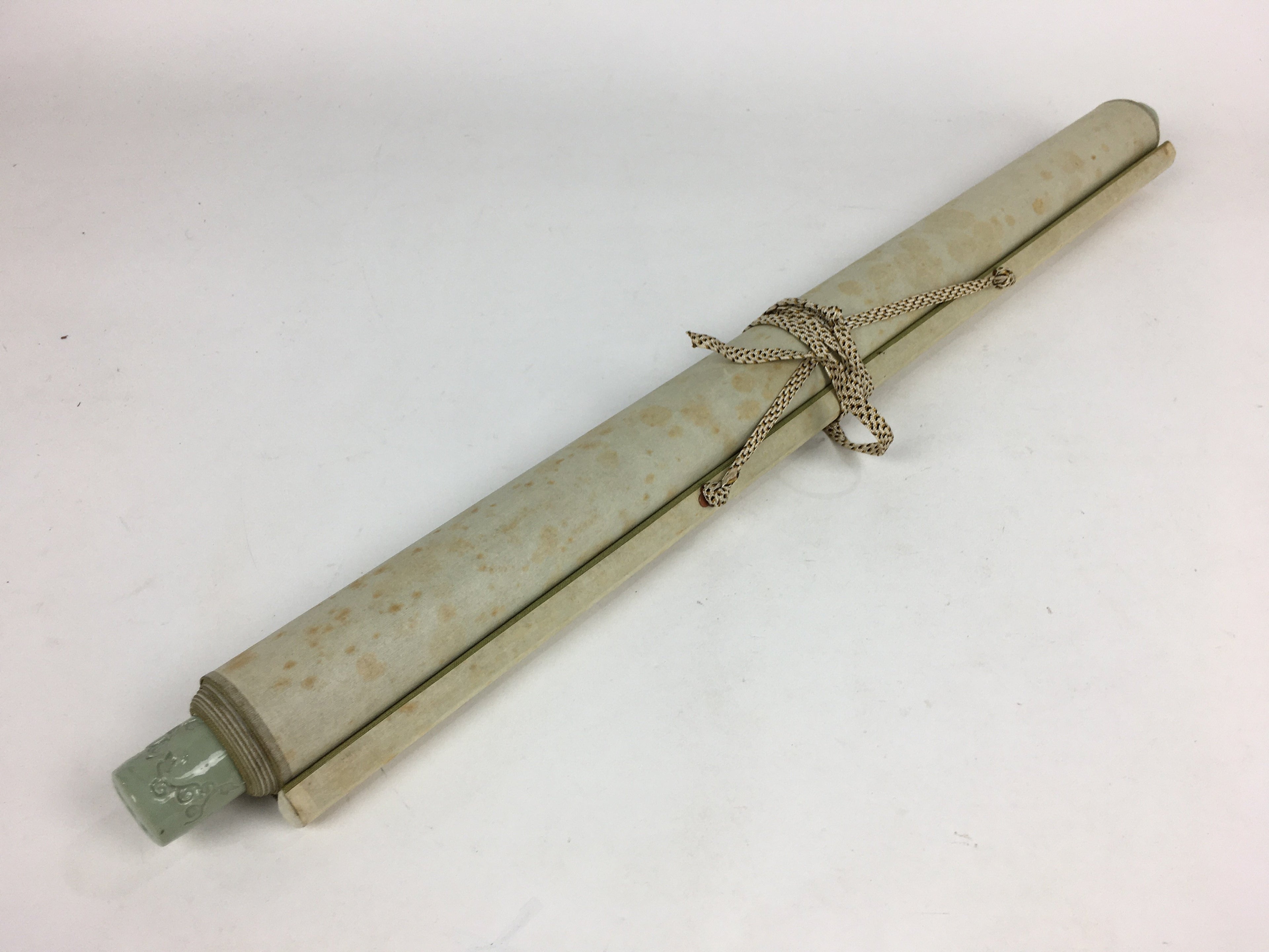 Japanese Hanging Scroll Vtg Kakejiku Kakemono Ink Painting Dragon Scale SC620