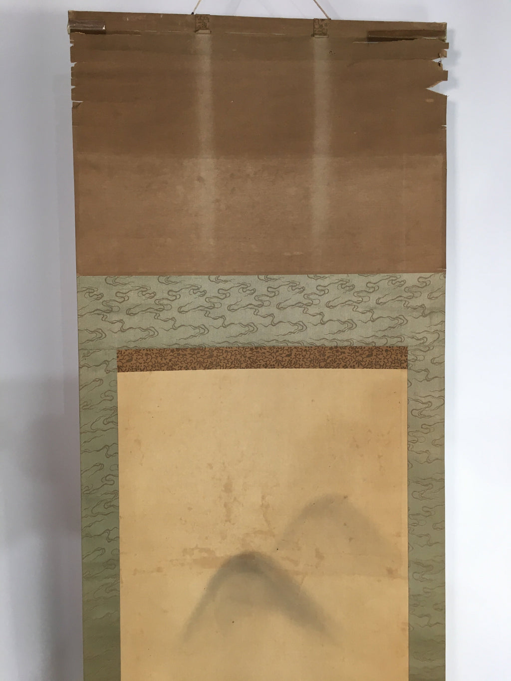 Japanese Hanging Scroll Vtg Kakejiku Kakemono Ink Painting Fishermen SC616