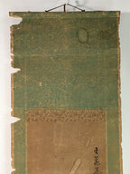 Japanese Hanging Scroll Vtg Kakejiku Kakemono Iris Flower SC756