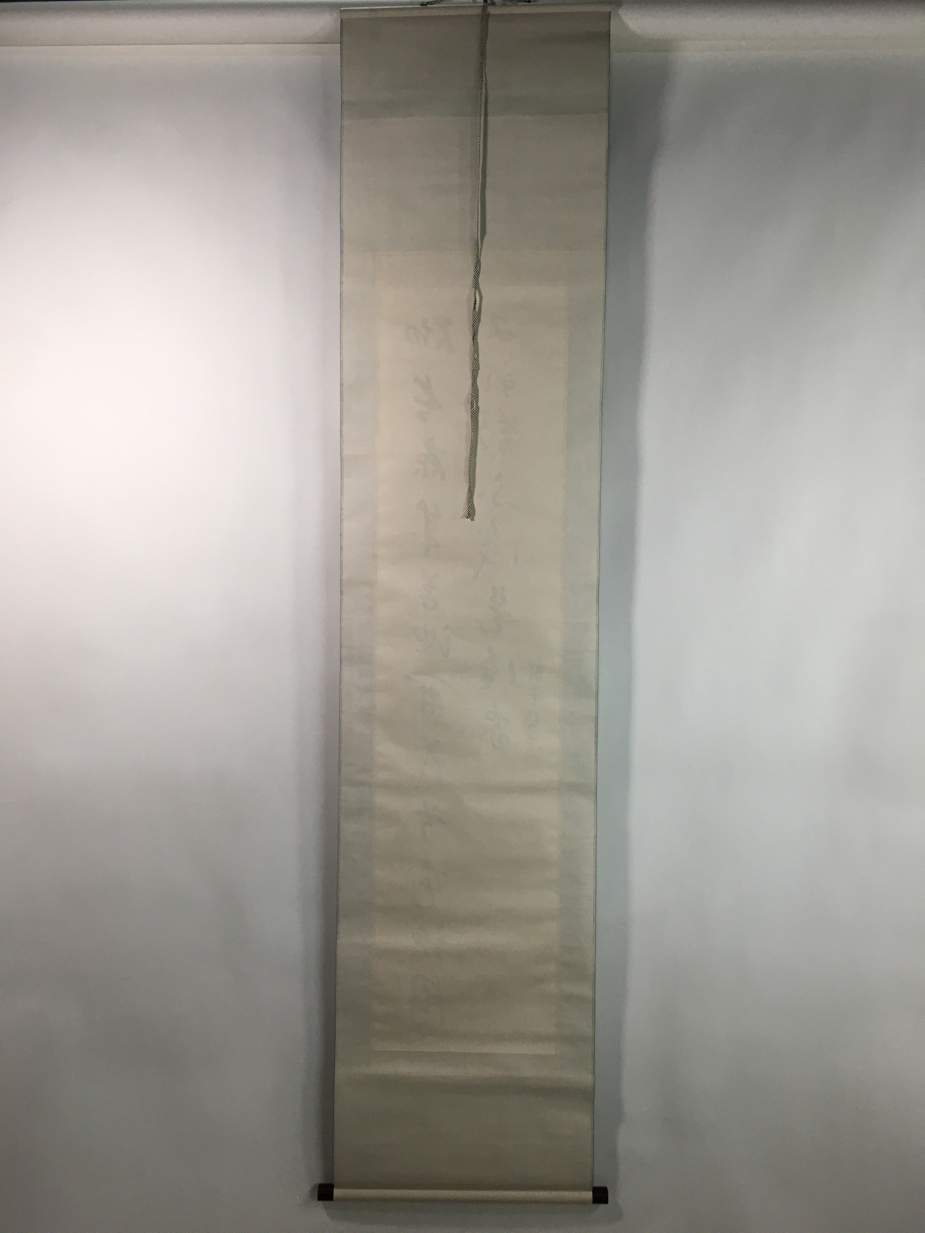 Japanese Hanging Scroll Vtg Kakejiku Kakemono Kanji Calligraphy SC702