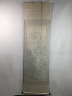 Japanese Hanging Scroll Vtg Kakejiku Kakemono Landscape Painting River SC701
