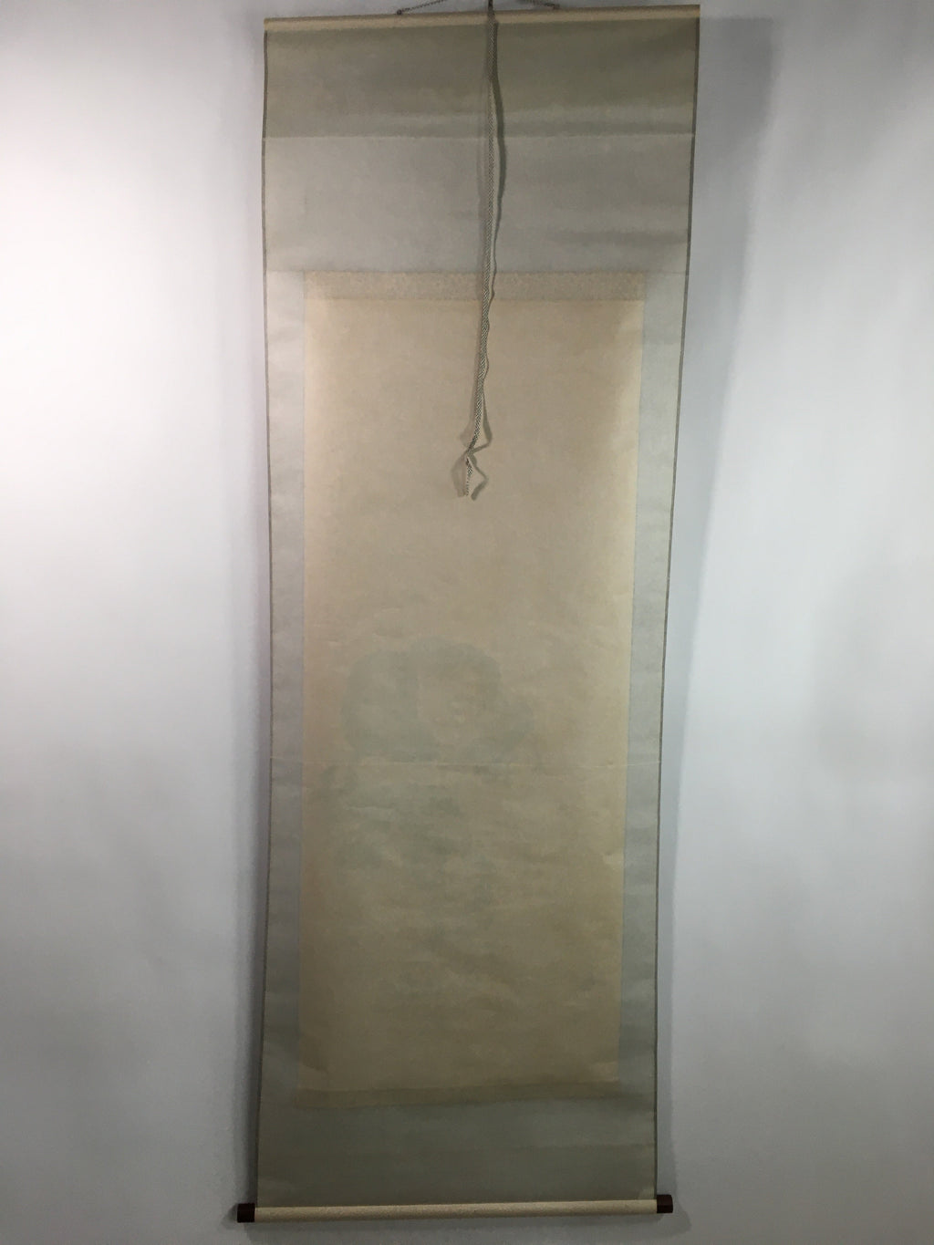 Japanese Hanging Scroll Vtg Kakejiku Kakemono Man Dance Frog SC705