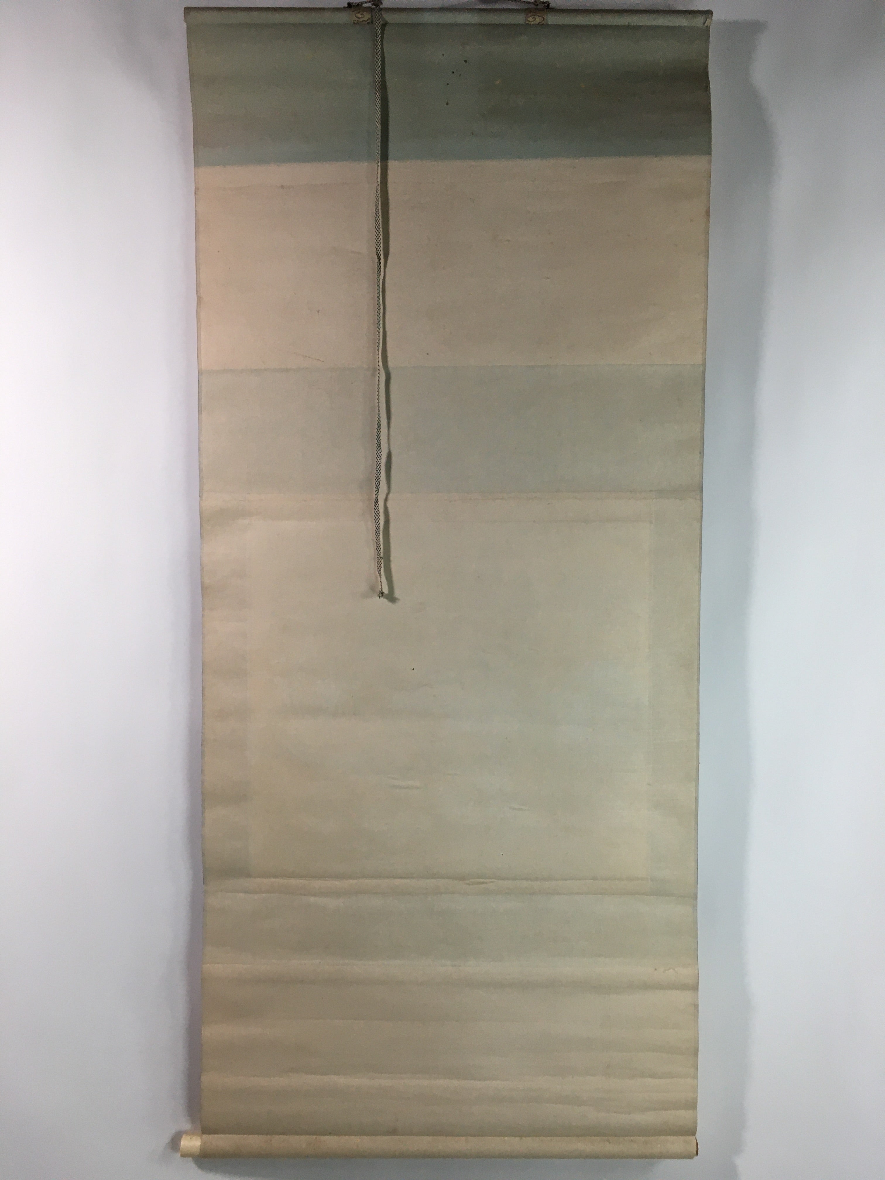 Japanese Hanging Scroll Vtg Kakejiku Kakemono Mountain Riverside Village SC720