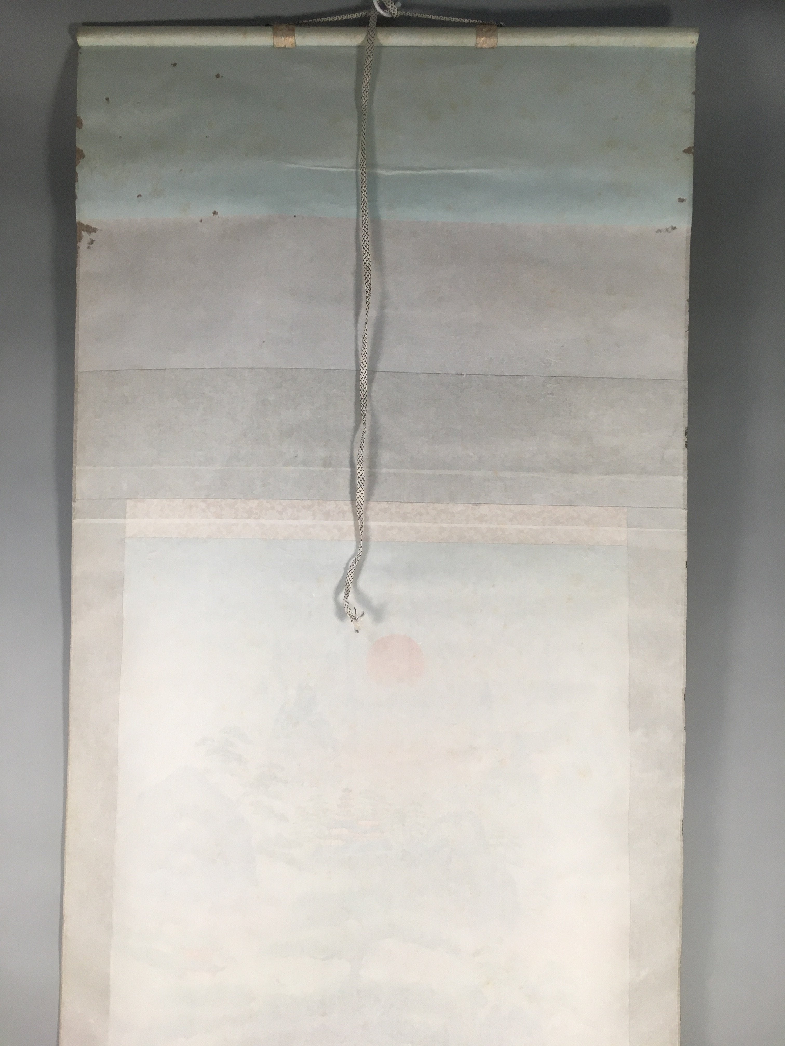 Japanese Hanging Scroll Vtg Kakejiku Kakemono Painting 7 Lucky Gods SC582