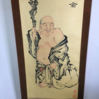 Japanese Hanging Scroll Vtg Kakejiku Kakemono Painting 7 Lucky Gods SC589