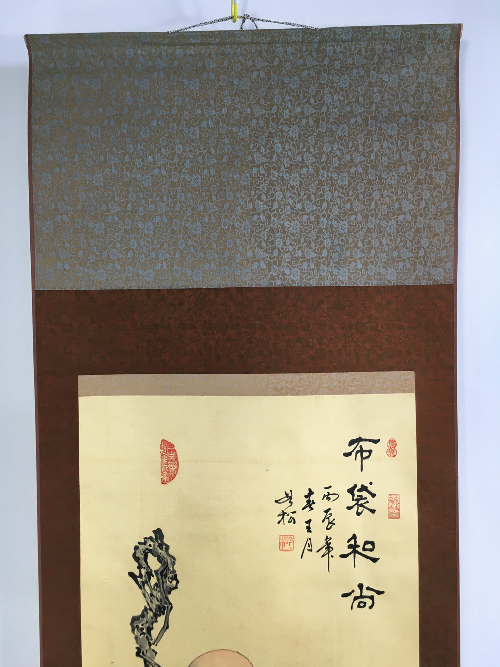 Japanese Hanging Scroll Vtg Kakejiku Kakemono Painting 7 Lucky Gods SC589