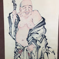 Japanese Hanging Scroll Vtg Kakejiku Kakemono Painting 7 Lucky Gods SC589