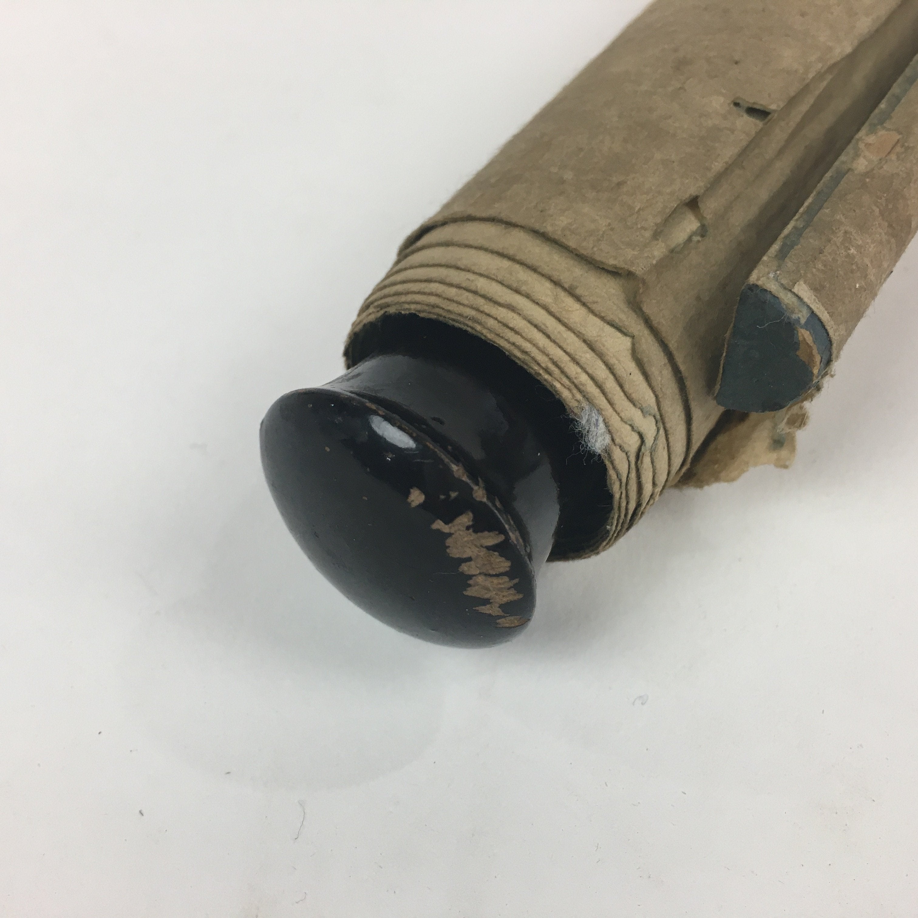 Japanese Hanging Scroll Vtg Kakejiku Kakemono Painting Black Ink Bamboo SC645