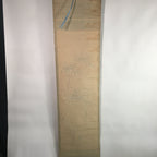 Japanese Hanging Scroll Vtg Kakejiku Kakemono Painting Black Ink Bamboo SC645