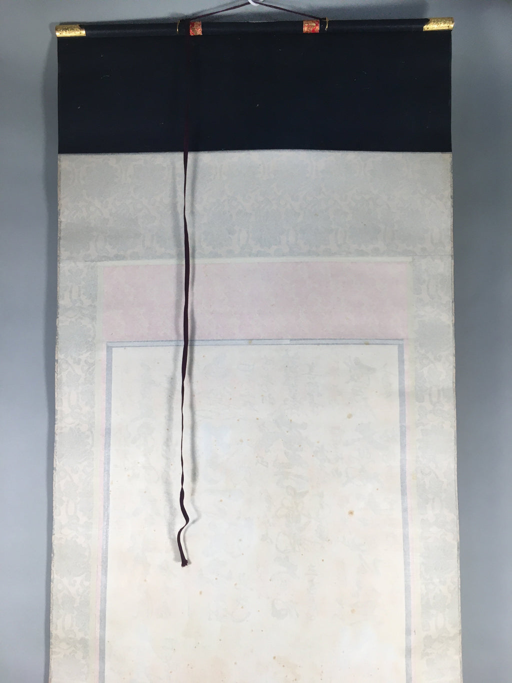Japanese Hanging Scroll Vtg Kakejiku Kakemono Painting Buddhist Bosatsu SC585