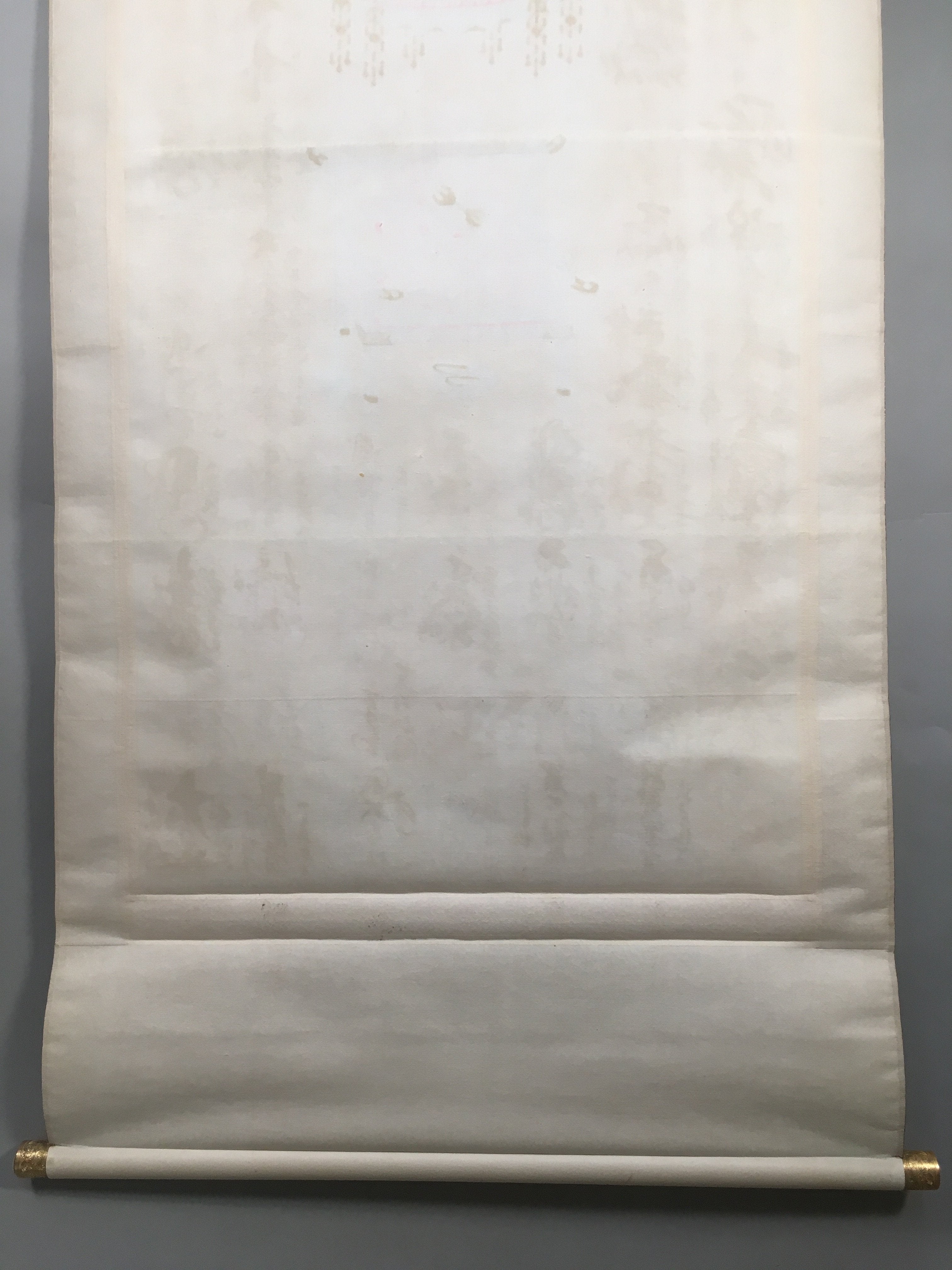 Japanese Hanging Scroll Vtg Kakejiku Kakemono Painting Buddhist Monk SC584