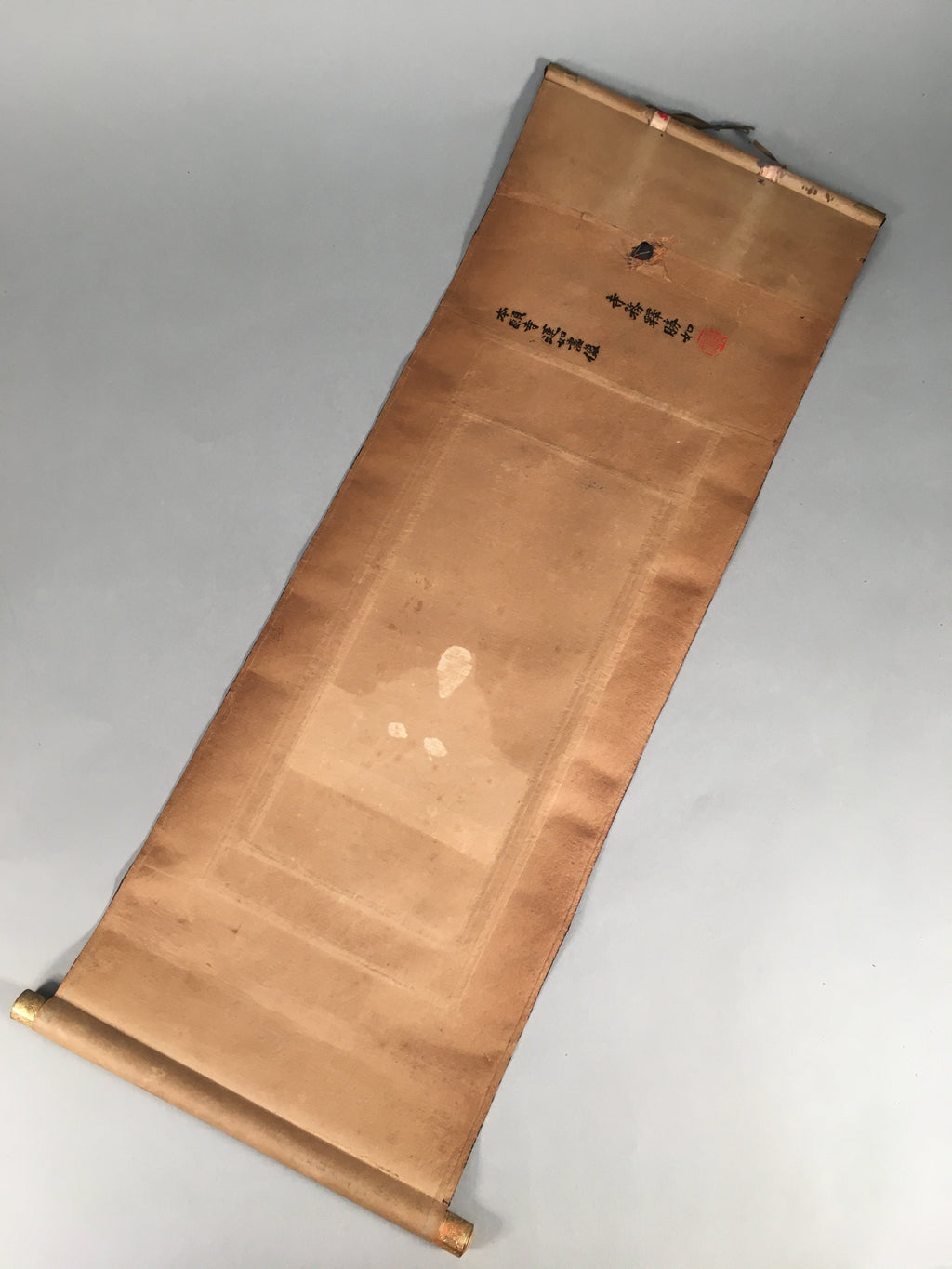 Japanese Hanging Scroll Vtg Kakejiku Kakemono Painting Buddhist Monk SC586