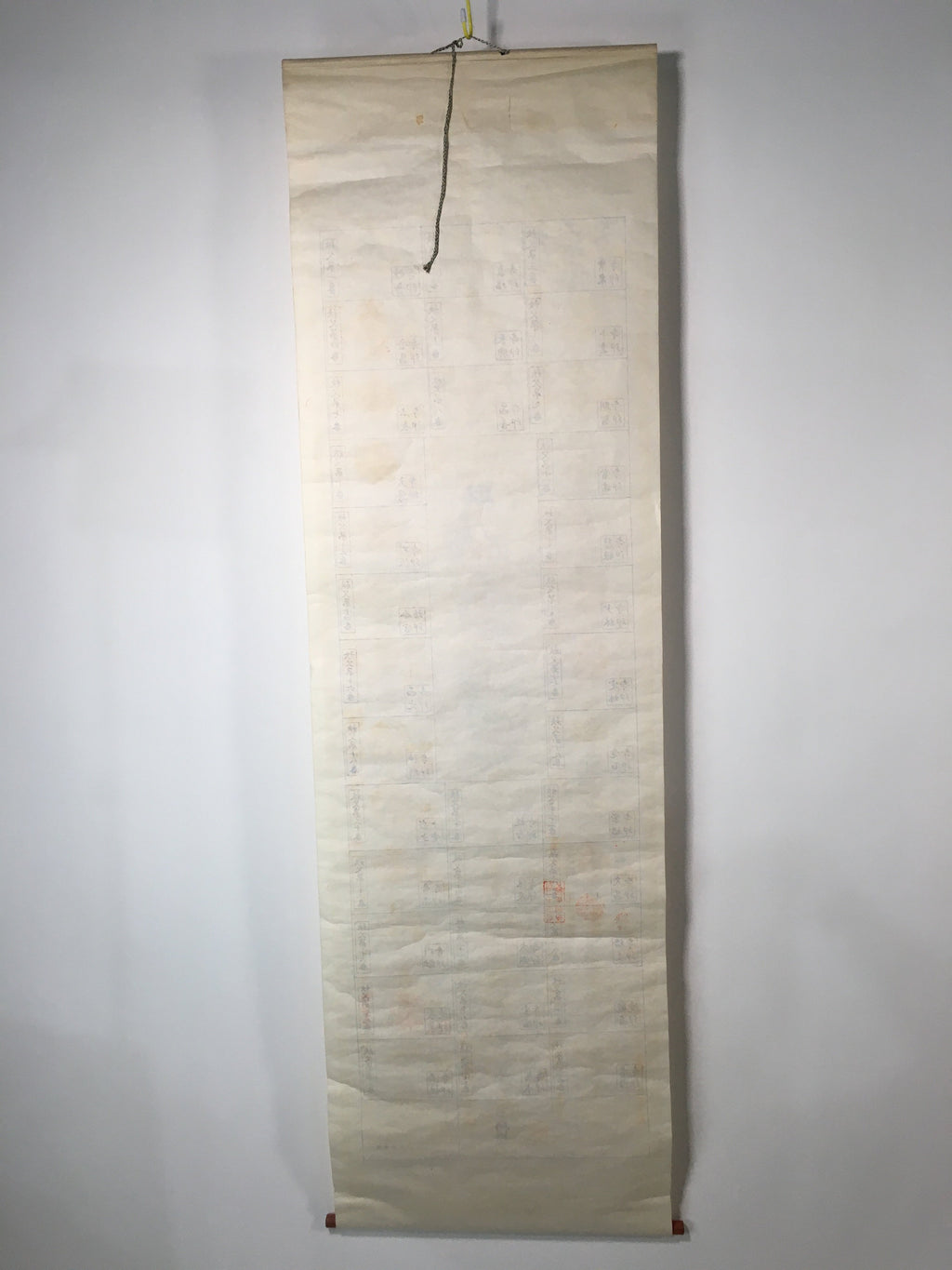 Japanese Hanging Scroll Vtg Kakejiku Kakemono Painting Chichibu Goshuin SC599