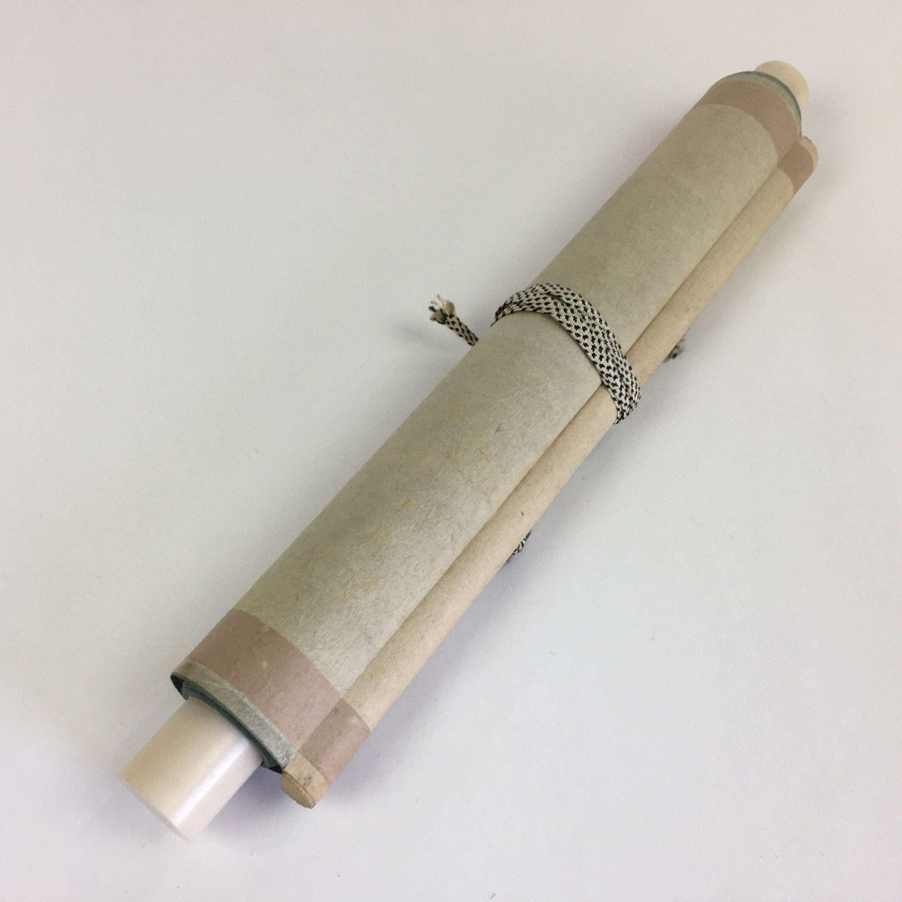 Japanese Hanging Scroll Vtg Kakejiku Kakemono Painting Cream Soda Words SC635