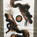 Japanese Hanging Scroll Vtg Kakejiku Kakemono Painting Dragon Crane SC581