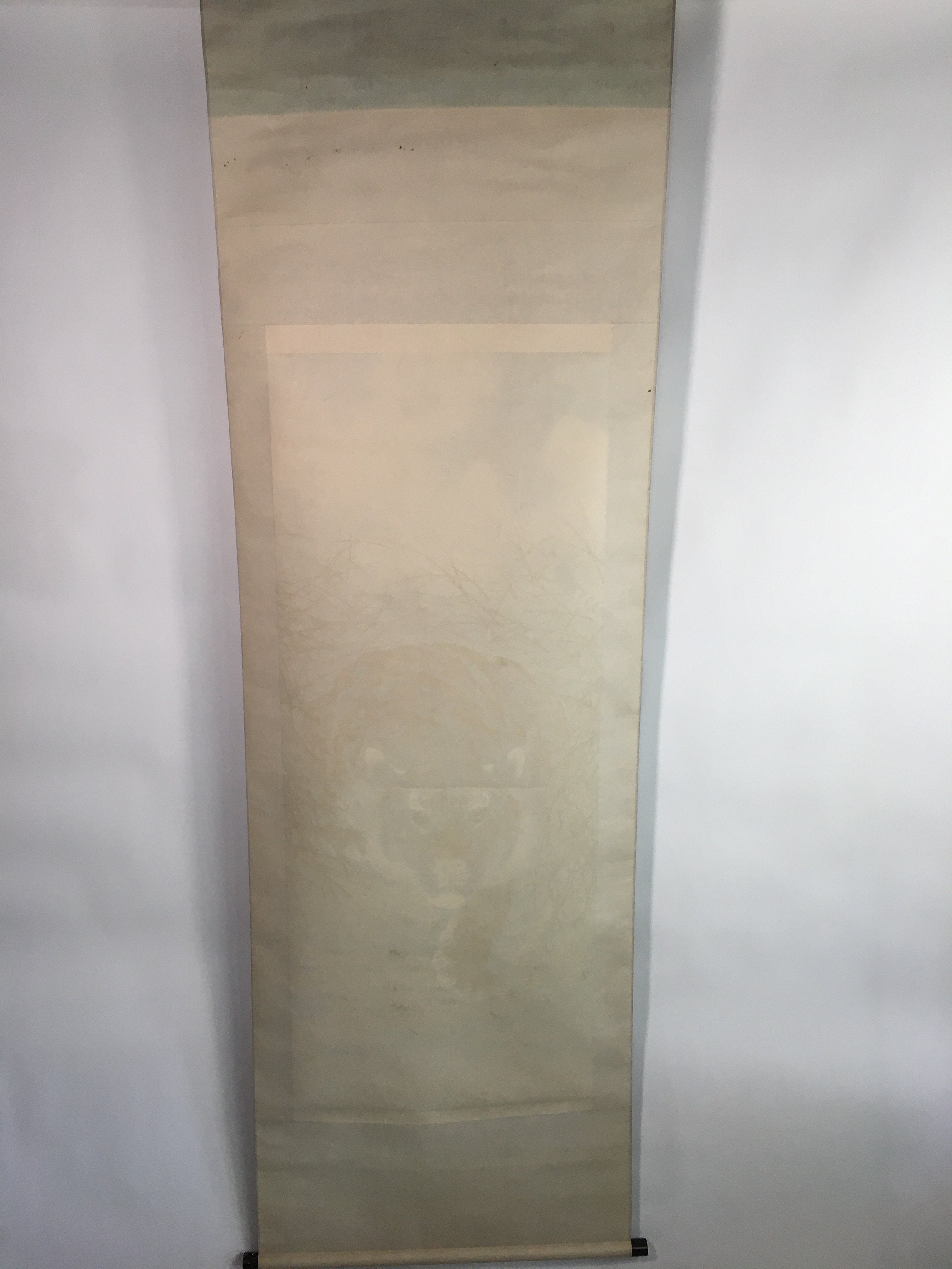Japanese Hanging Scroll Vtg Kakejiku Kakemono Painting Dynamic Tiger SC651