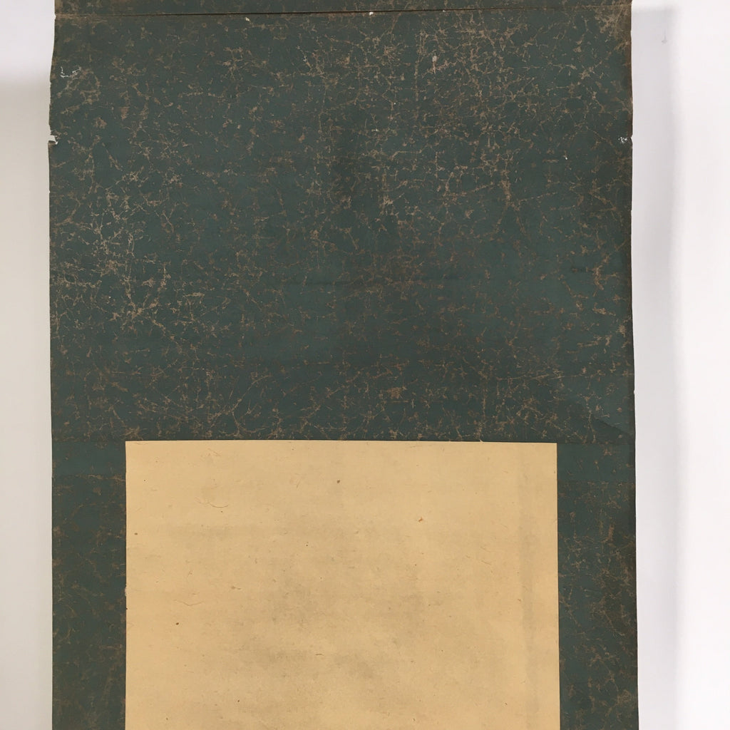 Japanese Hanging Scroll Vtg Kakejiku Kakemono Painting Flowering Plant SC691