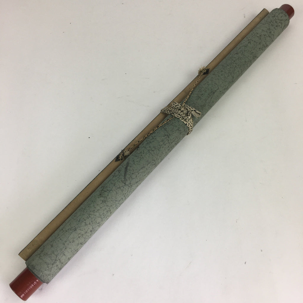 Japanese Hanging Scroll Vtg Kakejiku Kakemono Painting Folding Fan Poetry SC673