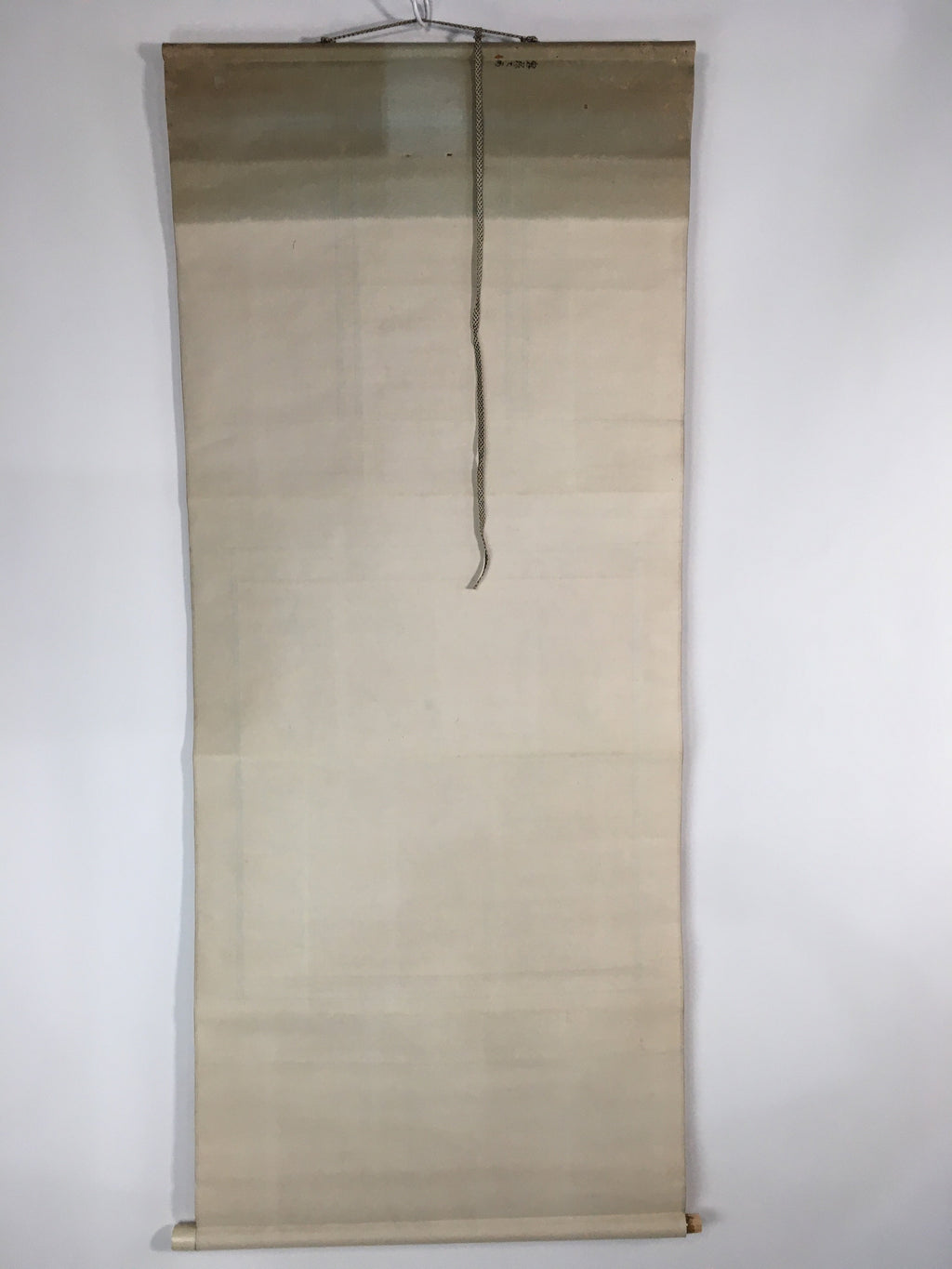 Japanese Hanging Scroll Vtg Kakejiku Kakemono Painting Kanji Poem SC587