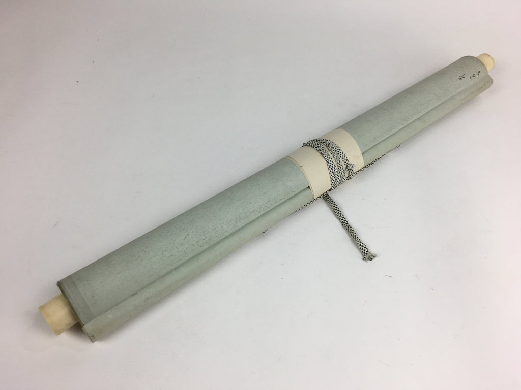 Japanese Hanging Scroll Vtg Kakejiku Kakemono Painting Kanji Washi-Paper SC597