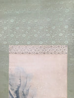 Japanese Hanging Scroll Vtg Kakejiku Kakemono Painting Kannon Bodhisattva SC689