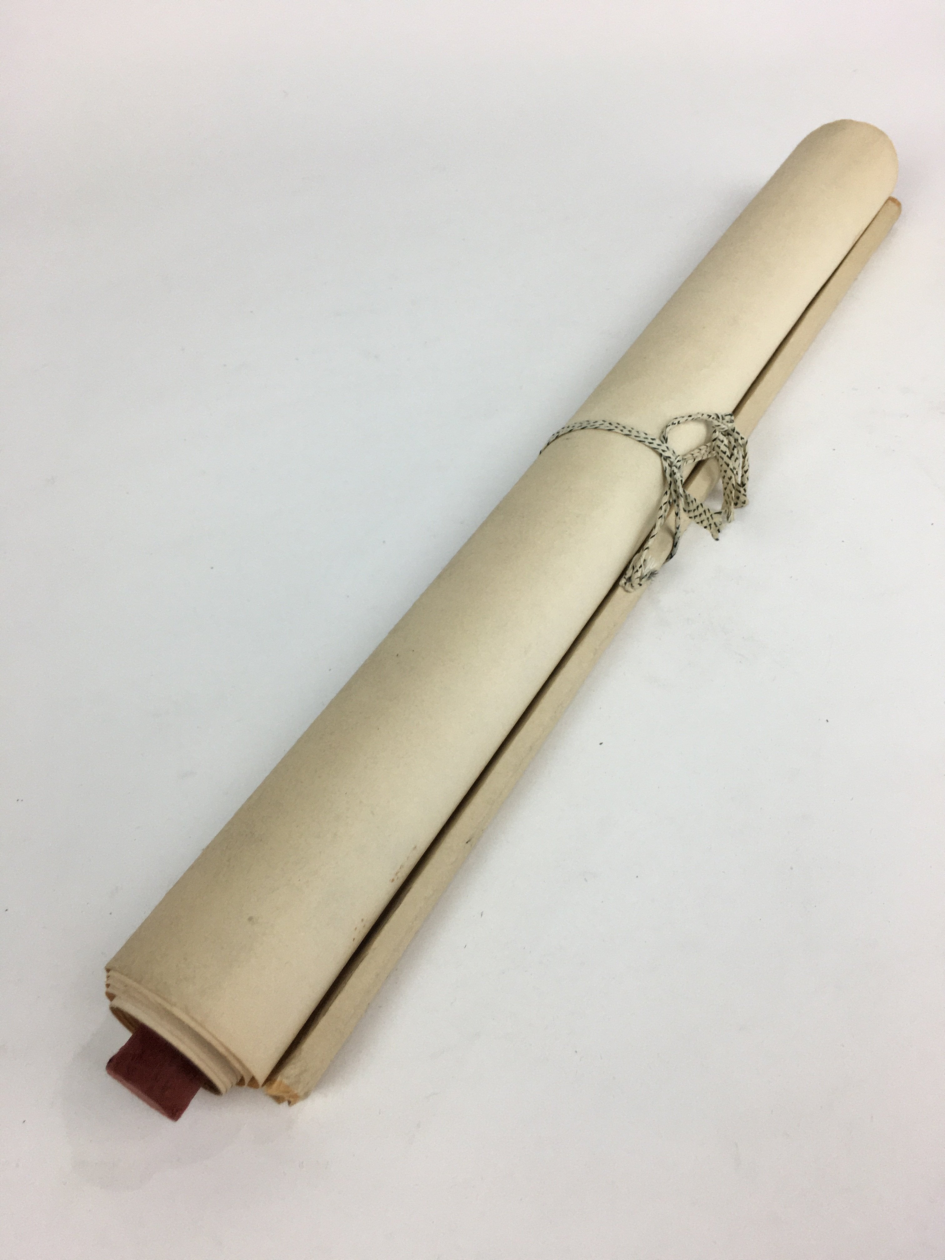 Japanese Hanging Scroll Vtg Kakejiku Kakemono Painting Monk Mountain SC605