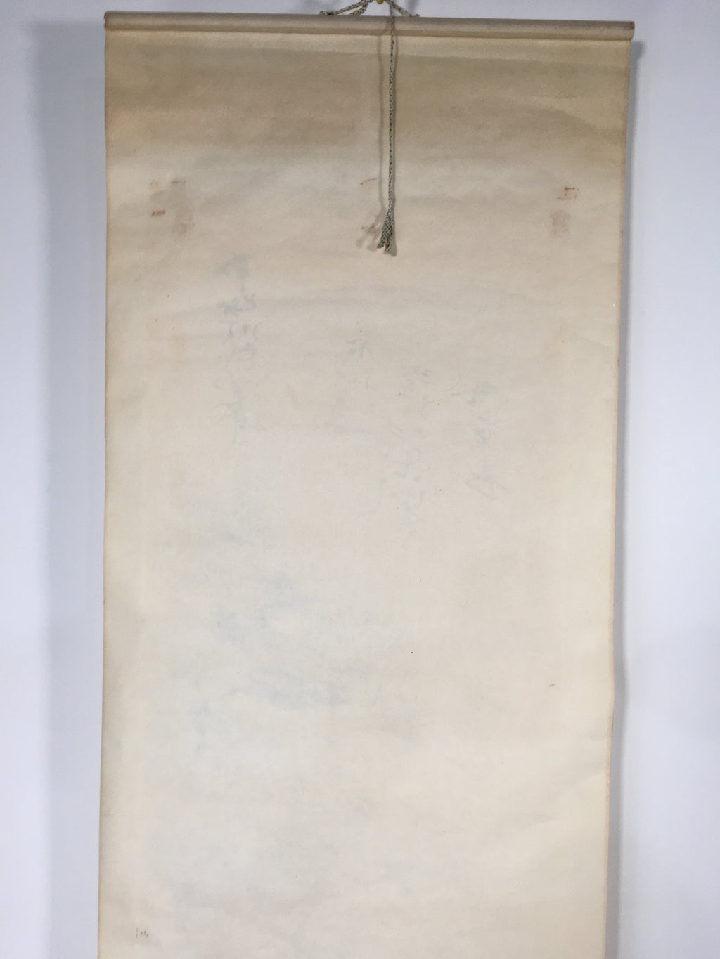 Japanese Hanging Scroll Vtg Kakejiku Kakemono Painting Monk Mountain SC605