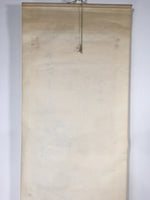 Japanese Hanging Scroll Vtg Kakejiku Kakemono Painting Monk Mountain SC605