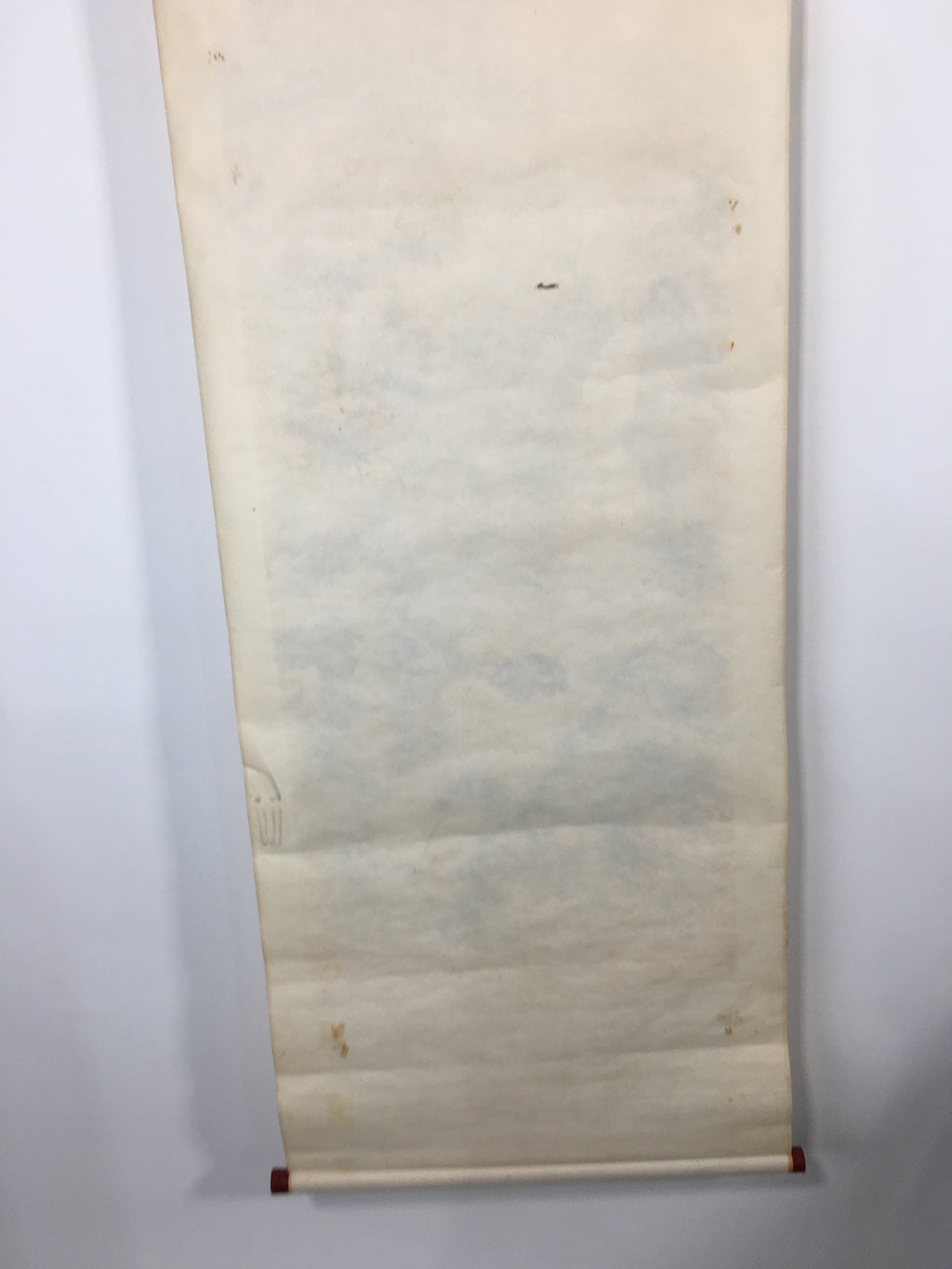 Japanese Hanging Scroll Vtg Kakejiku Kakemono Painting Monk Mountain SC605