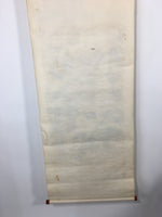 Japanese Hanging Scroll Vtg Kakejiku Kakemono Painting Monk Mountain SC605