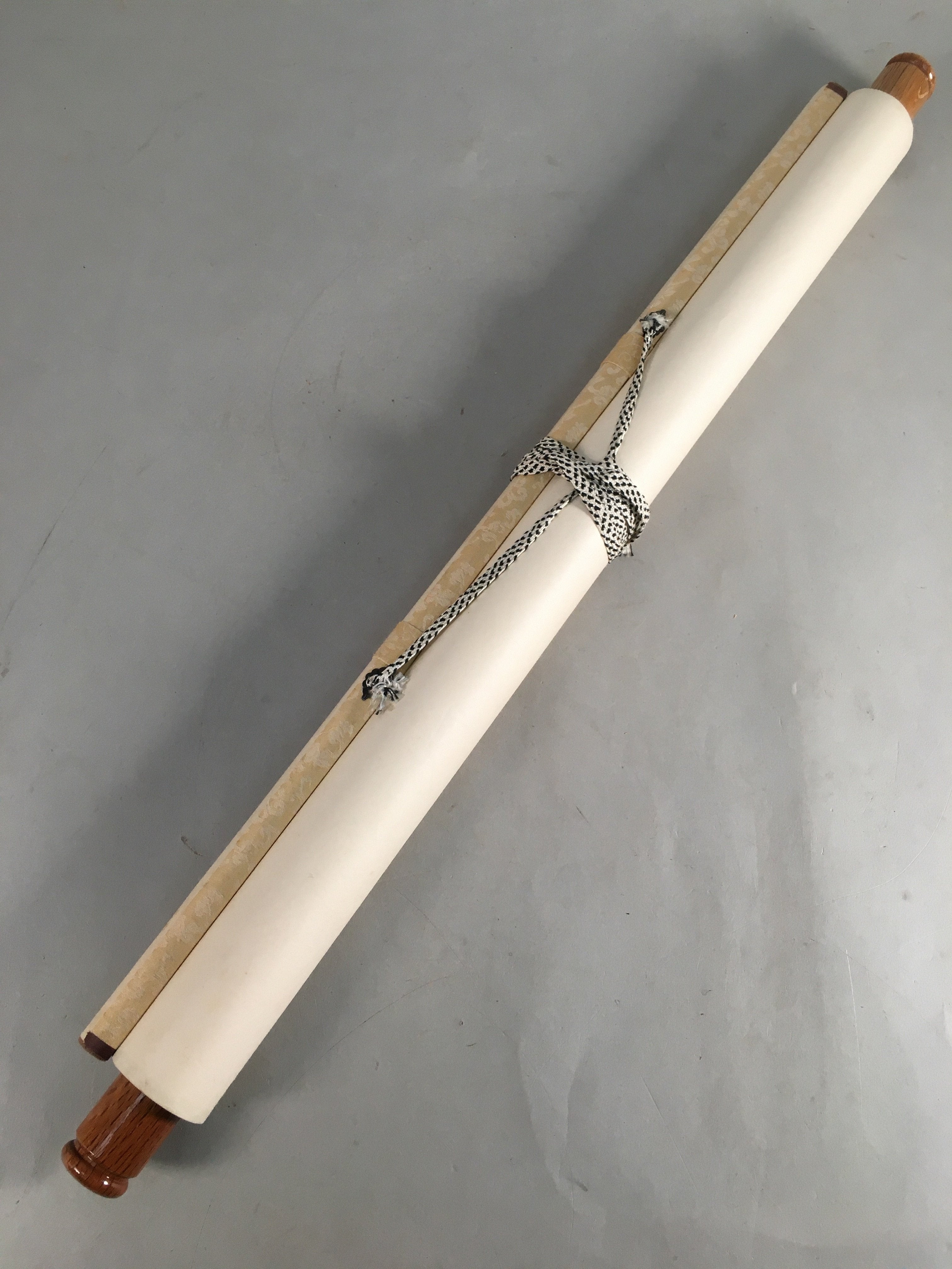 Japanese Hanging Scroll Vtg Kakejiku Kakemono Painting Mountain Black White SC58