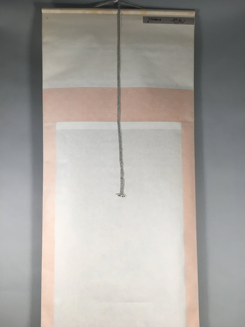 Japanese Hanging Scroll Vtg Kakejiku Kakemono Painting Mountain Black White SC58