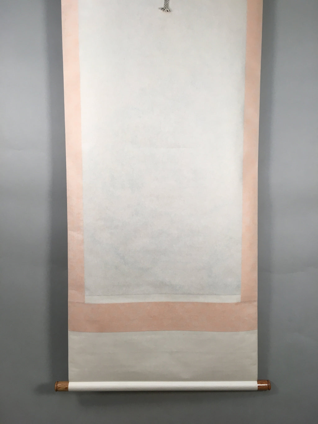 Japanese Hanging Scroll Vtg Kakejiku Kakemono Painting Mountain Black White SC58