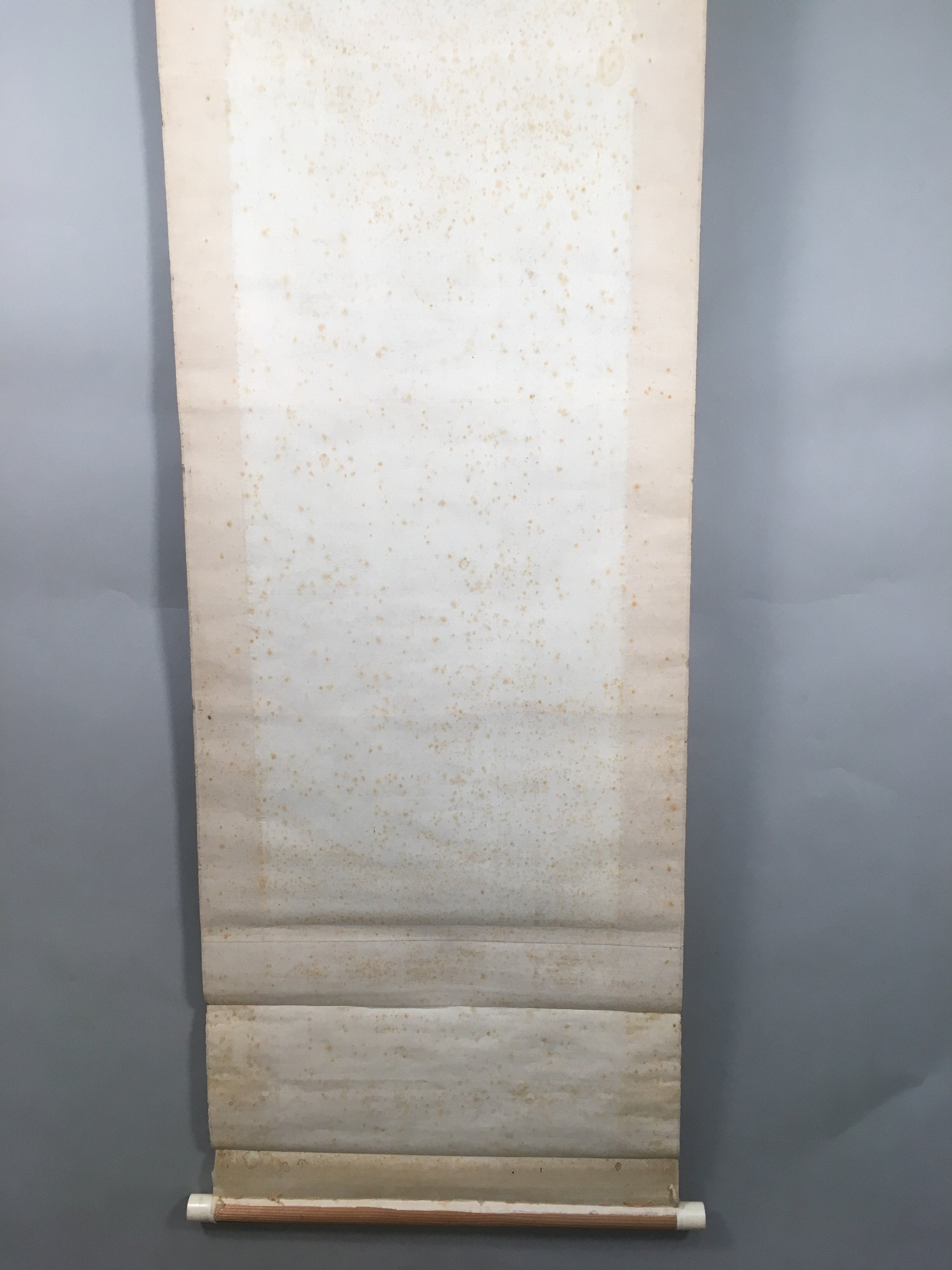 Japanese Hanging Scroll Vtg Kakejiku Kakemono Painting Mountain River SC571