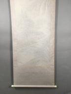 Japanese Hanging Scroll Vtg Kakejiku Kakemono Painting Mountain River SC574