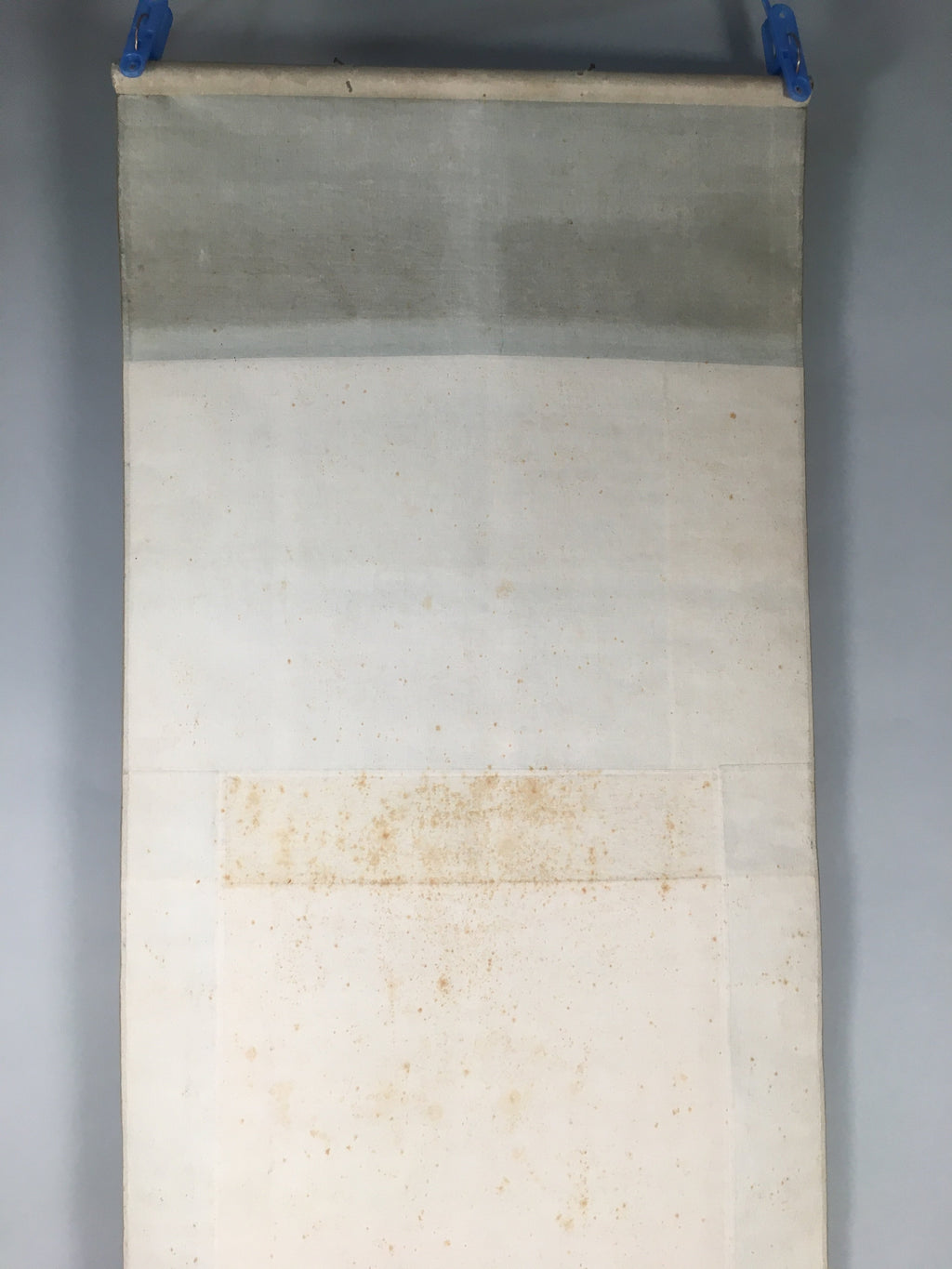 Japanese Hanging Scroll Vtg Kakejiku Kakemono Painting Mountain River SC583