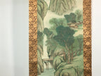 Japanese Hanging Scroll Vtg Kakejiku Kakemono Painting Mountains SC604