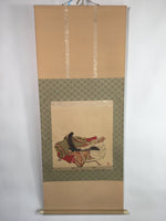 Japanese Hanging Scroll Vtg Kakejiku Kakemono Painting Murasaki Shikibu SC648