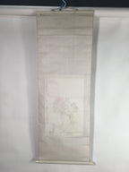 Japanese Hanging Scroll Vtg Kakejiku Kakemono Painting Peony flower SC664