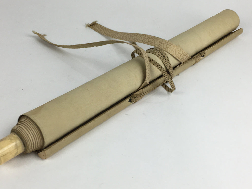 Japanese Hanging Scroll Vtg Kakejiku Kakemono Painting Plum Garden SC602