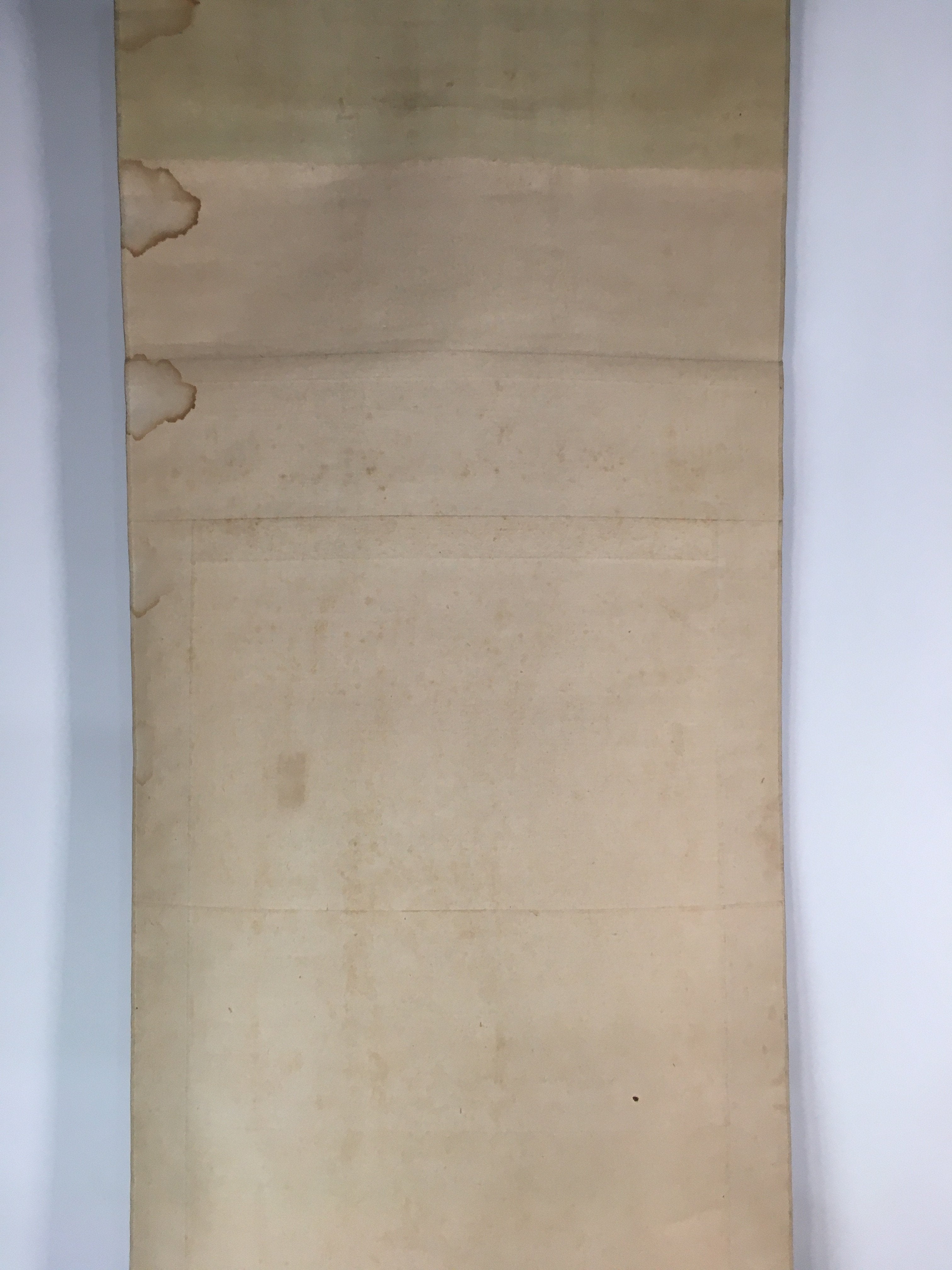 Japanese Hanging Scroll Vtg Kakejiku Kakemono Painting Plum Garden SC602