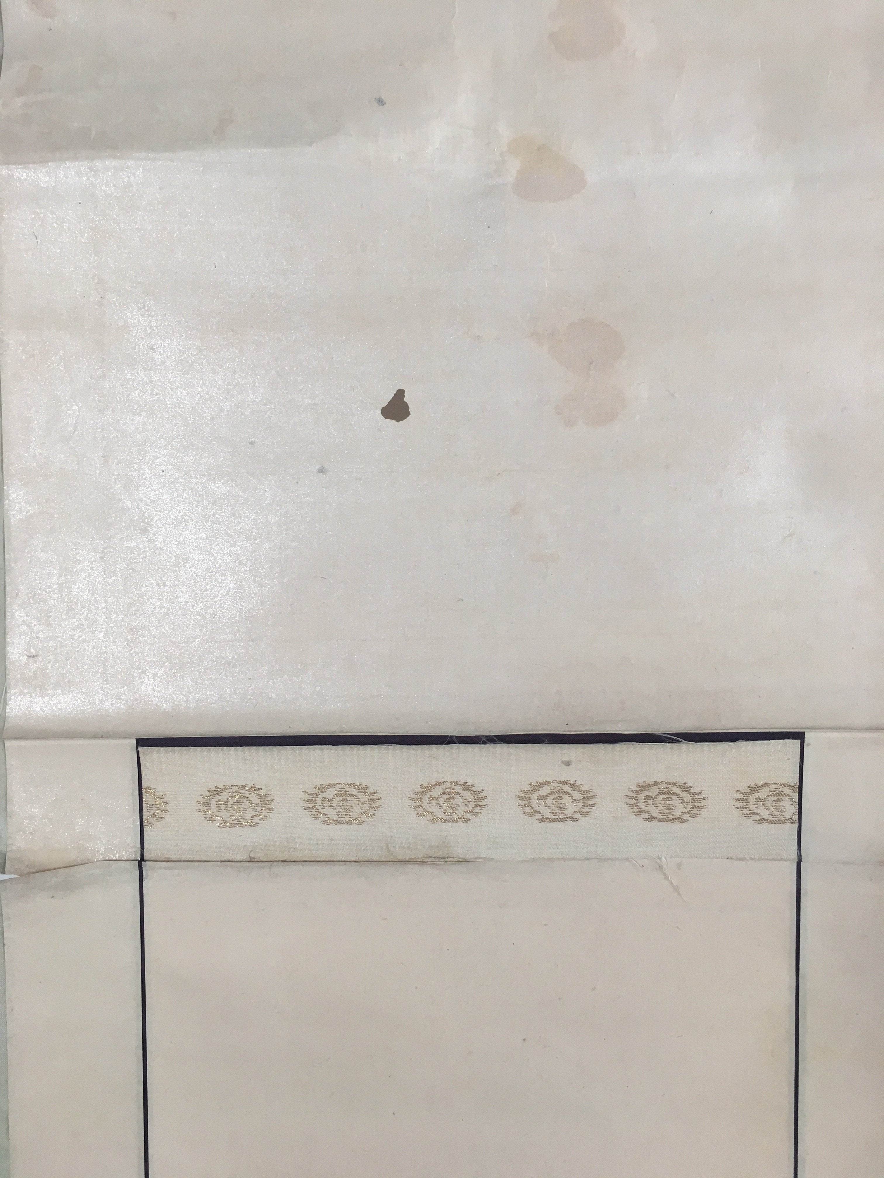 Japanese Hanging Scroll Vtg Kakejiku Kakemono Painting Plum blossoms SC685