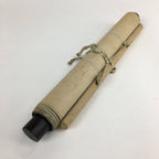 Japanese Hanging Scroll Vtg Kakejiku Kakemono Painting Poem Pond Firefly SC596