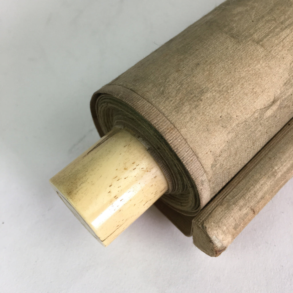 Japanese Hanging Scroll Vtg Kakejiku Kakemono Painting Poetry Mountain SC696