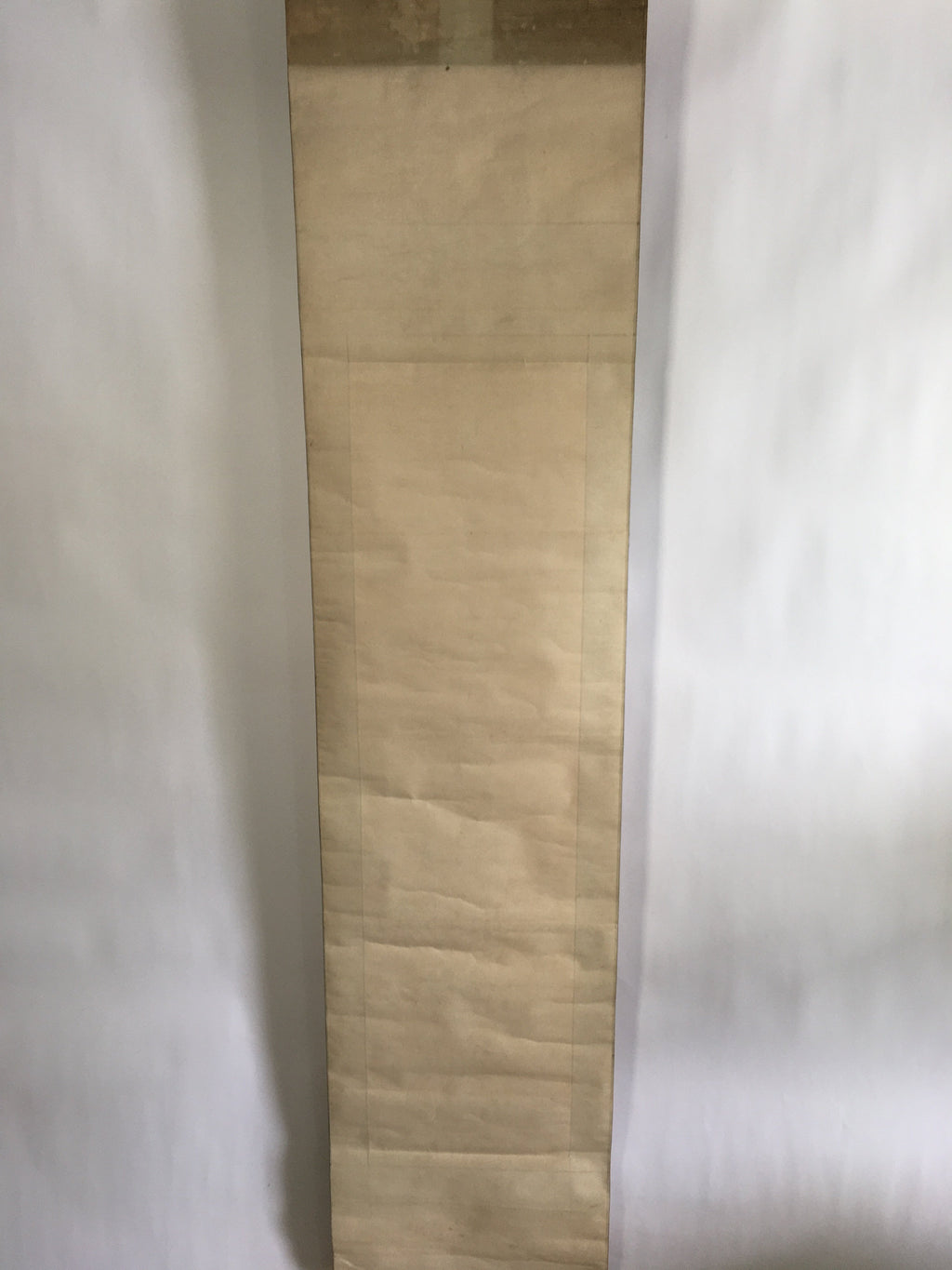 Japanese Hanging Scroll Vtg Kakejiku Kakemono Painting Poetry Mountain SC696